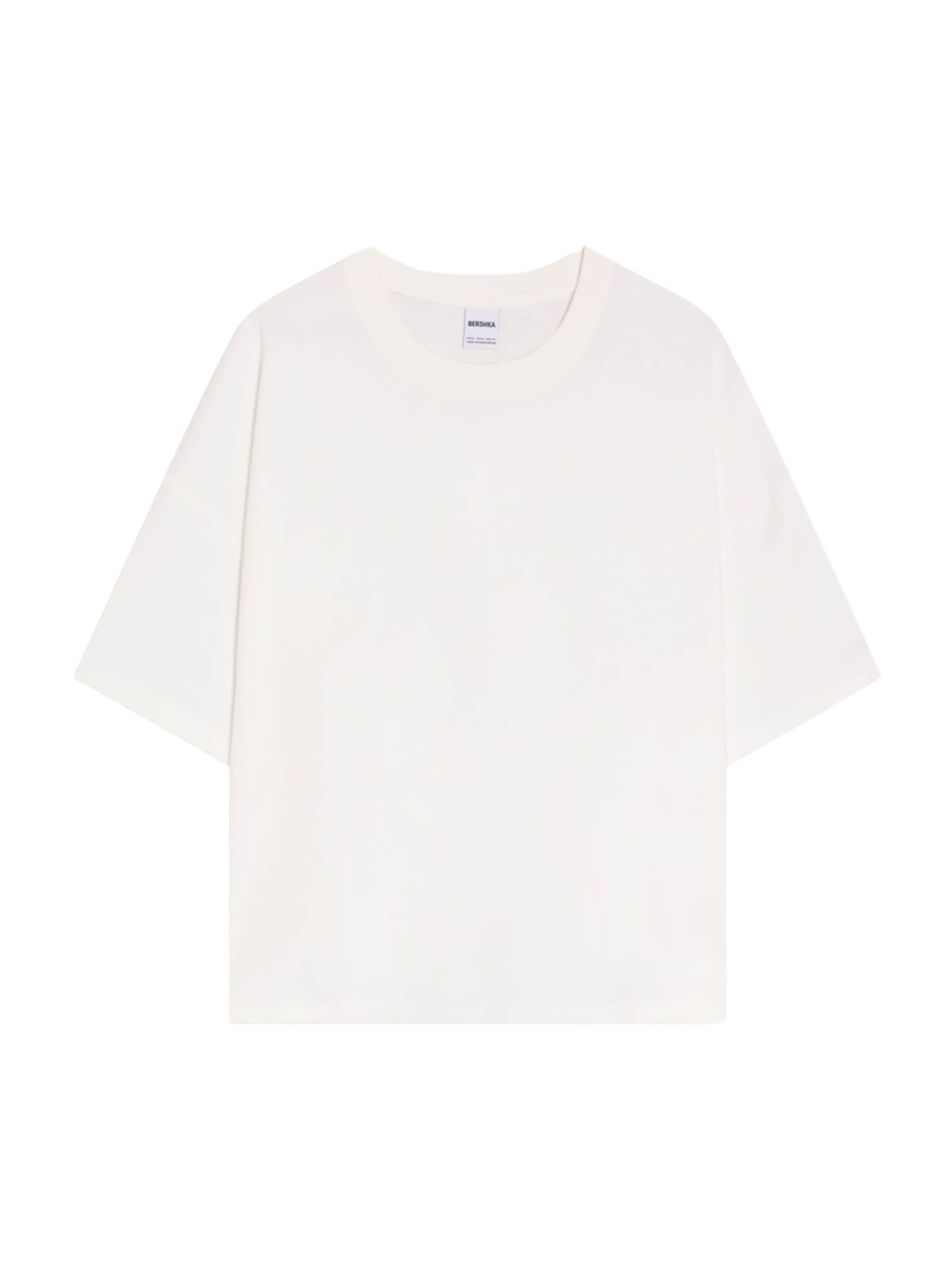

Bershka Футболка в белом цвете