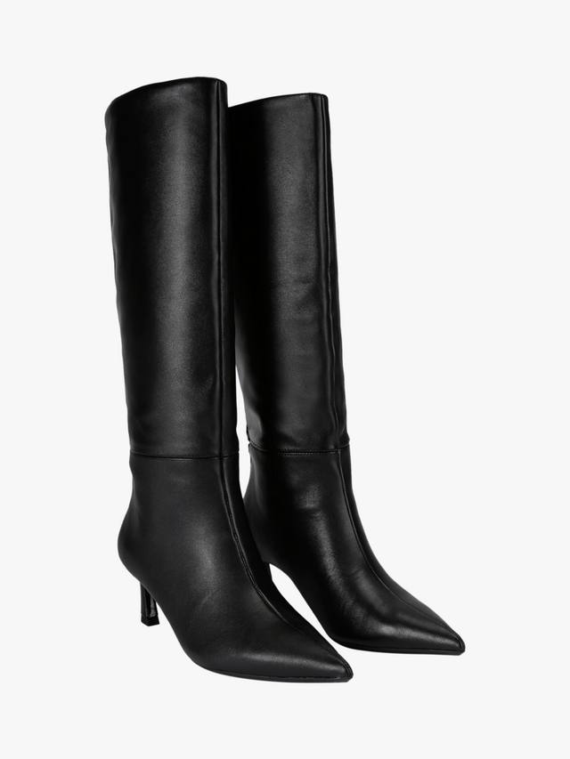 Кожаные ботинки Stark до колена KG Kurt Geiger, Black — фото 2