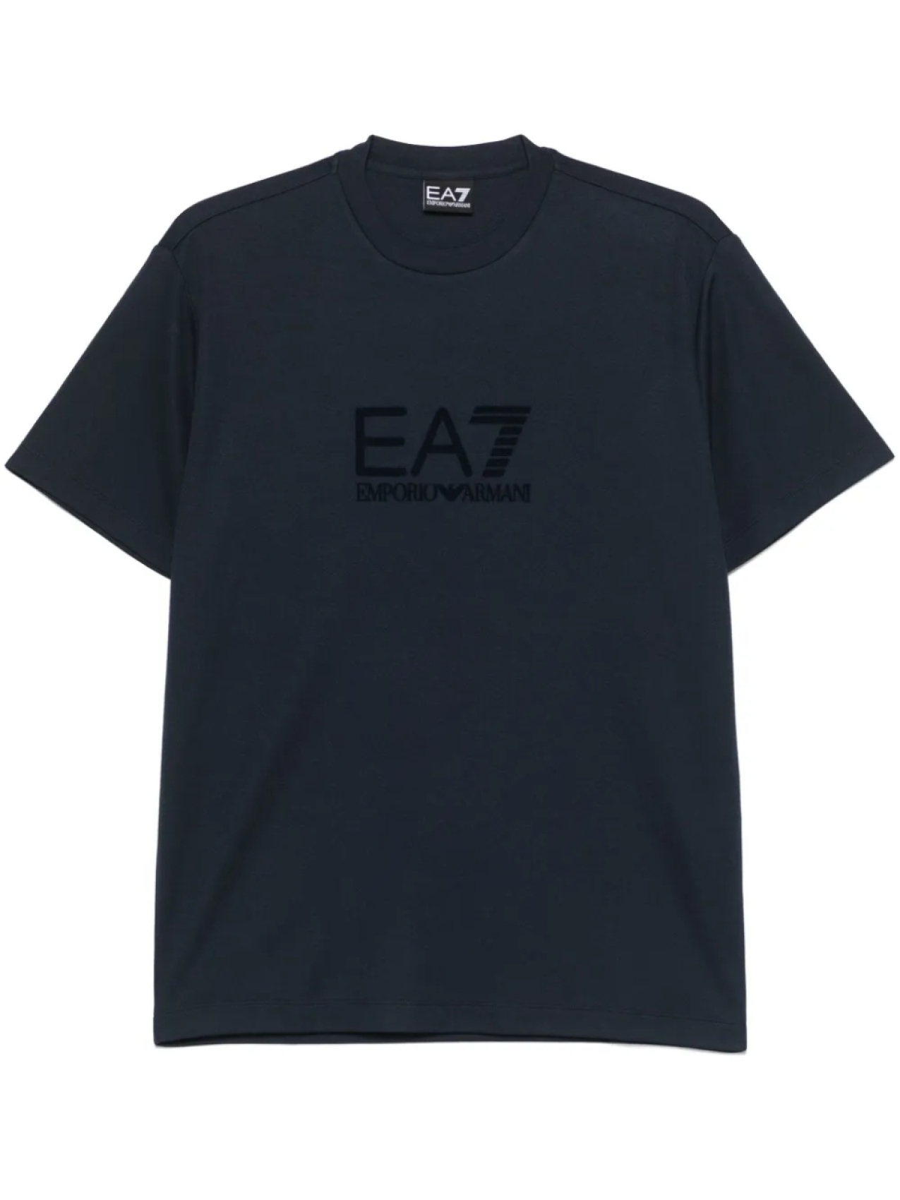 

Футболка Ea7 Emporio Armani с флокированным логотипом, синий