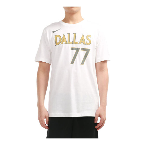 

Футболка Nike x NBA Crossover Dallas Mavericks Doncic No. 77 T-Shirt 'White', мультиколор