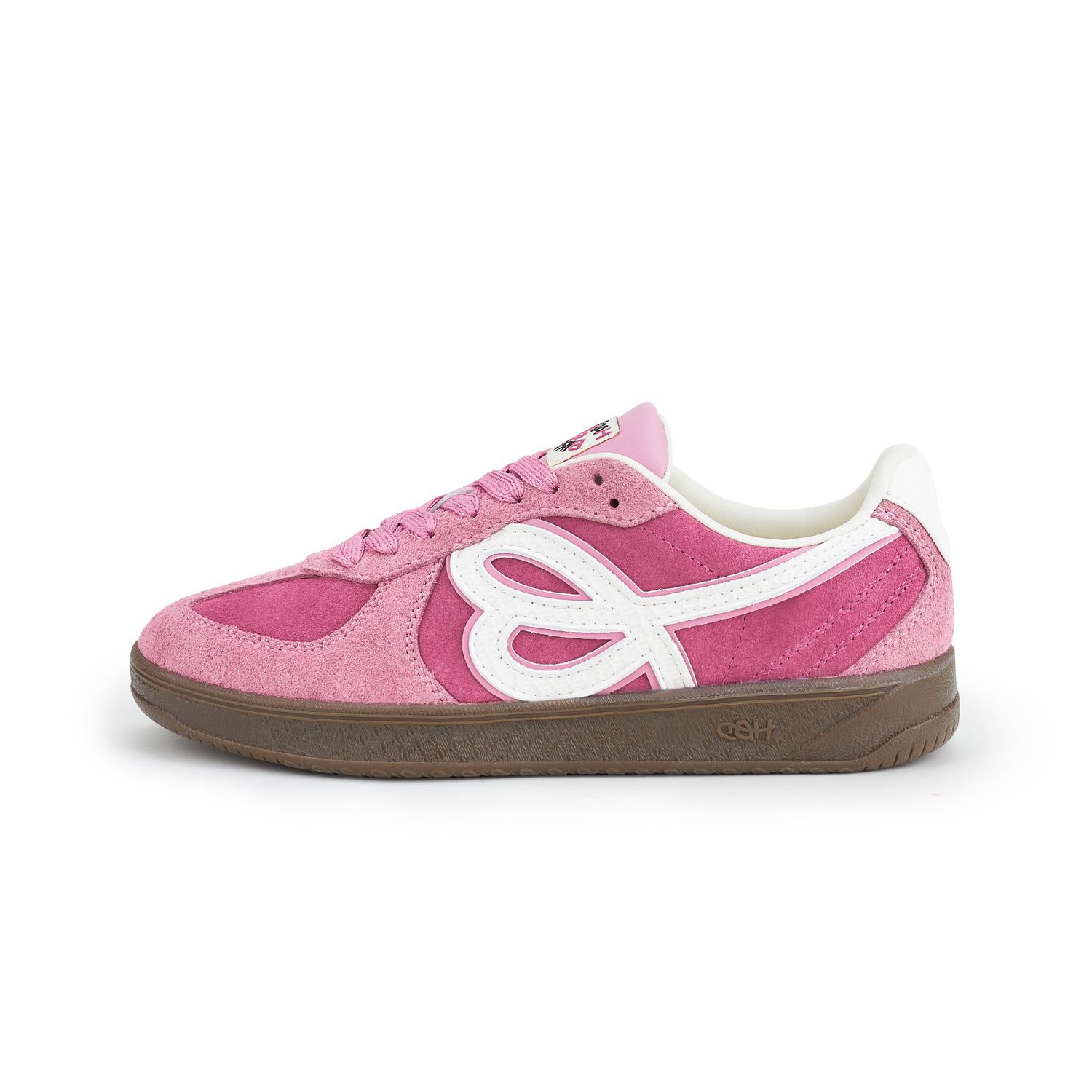 HAPPY BIRDS DAY Немецкие армейские кеды Unisex низкие белые с розовым акцентом Rebellious Pink (с подарком), цвет Rebellious Pink (Gift Included) — фото 2