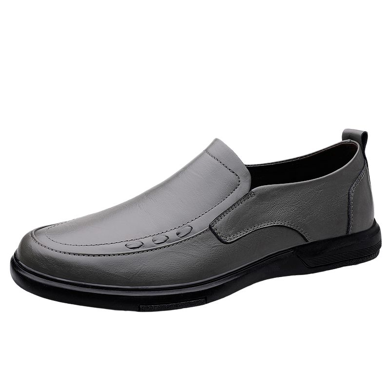 

BAGE Мужские повседневные туфли мужские низкие серые серые слипоны, цвет Gray Slip-on