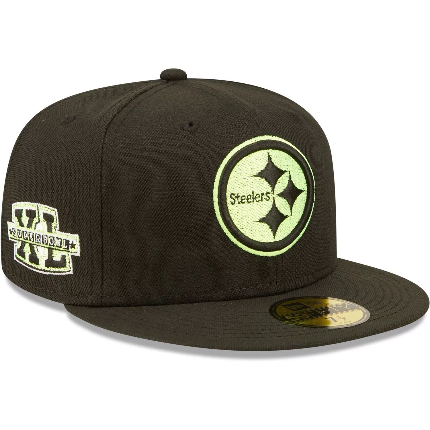 

Мужская шляпа New Era Black Pittsburgh Steelers Super Bowl XL Summer Pop 59FIFTY