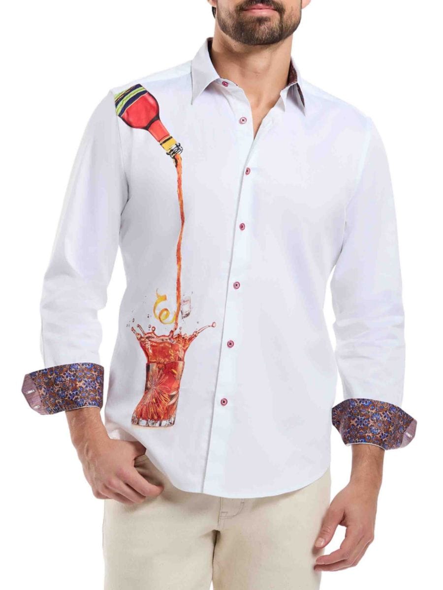 

Рубашка с длинным рукавом Bevande Graphic Robert Graham, белый