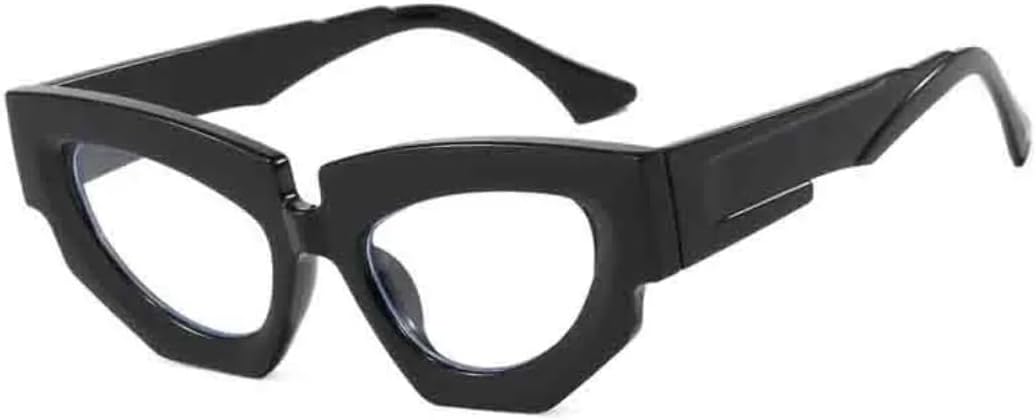 

Модные солнцезащитные очки «кошачий глаз» для женщин и мужчин, роскошные, в винтажном стиле, панк, для активного отдыха, с защитой от УФ-излучения UV400 VVTWSSW, Black Clear