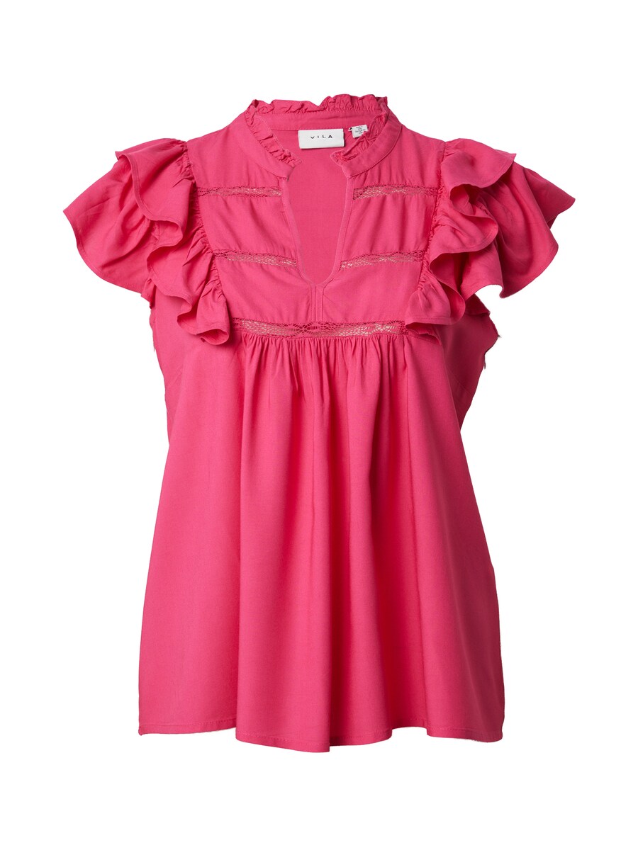 

Блузка с коротким рукавом VILA Blouse VIVisia, цвет raspberry
