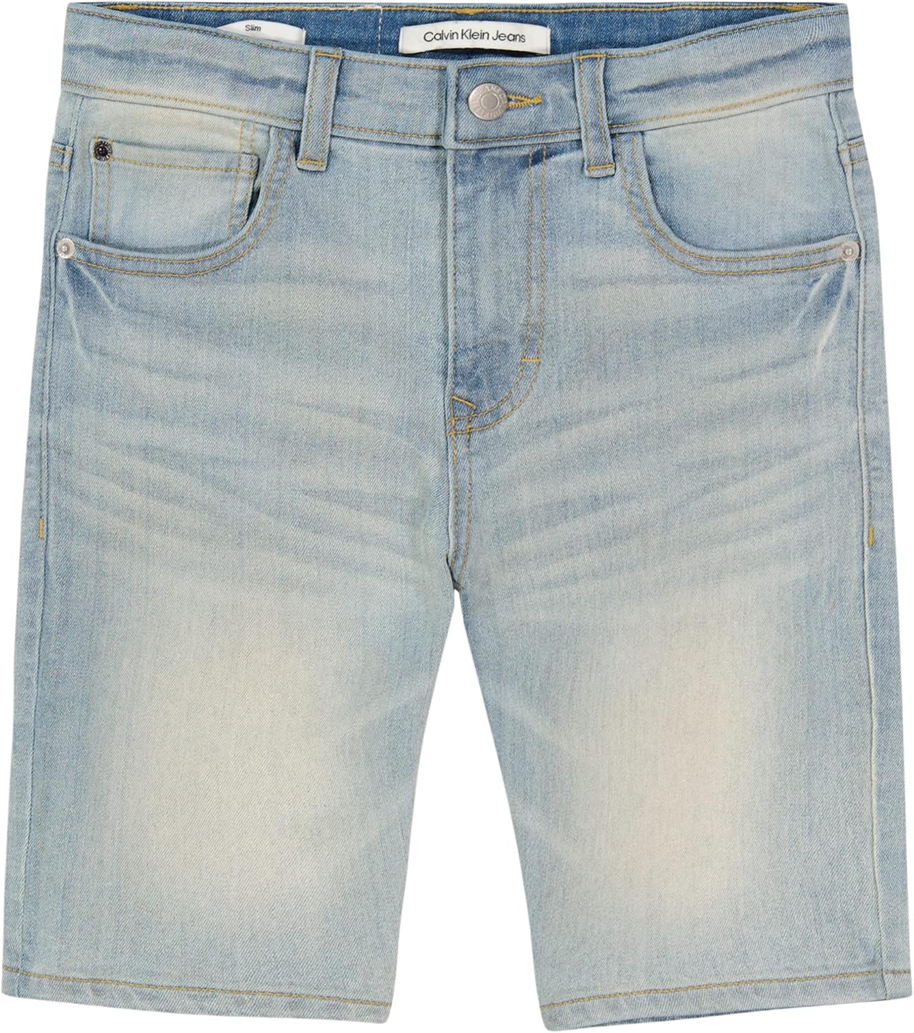 

Свободные джинсовые шорты Calvin Klein Boys, модель с пятью карманами, застежка на молнию и пуговицы, Dallas Gc09