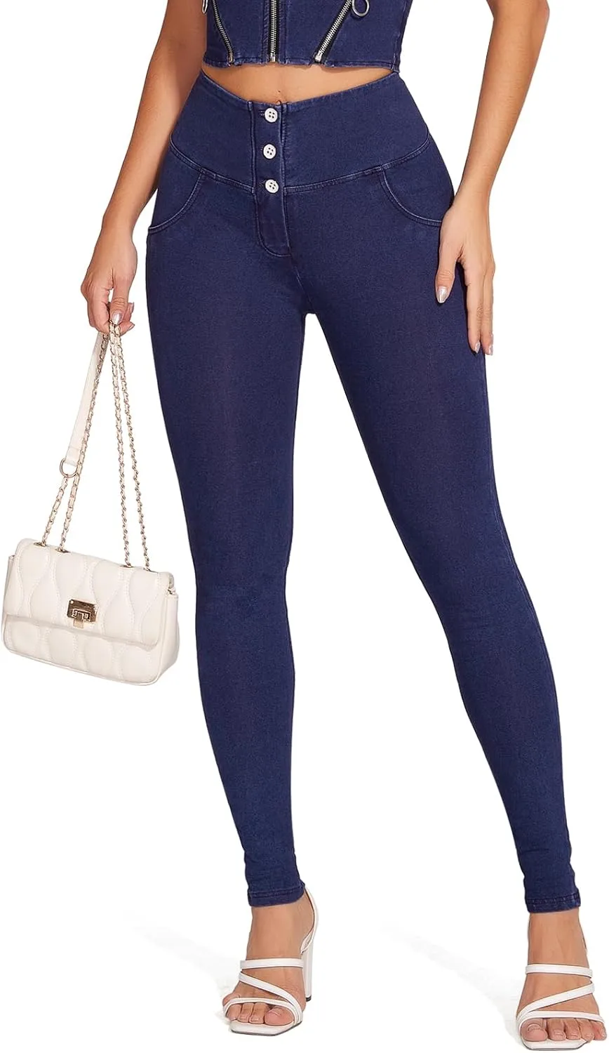 

RIOJOY Скинни джинсы для женщин с высокой посадкой и эффектом подтяжки