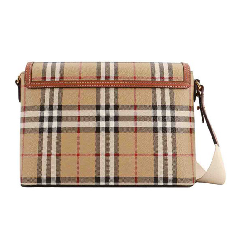 Сумка через плечо Burberry из канваса с кожаной отделкой — фото 3