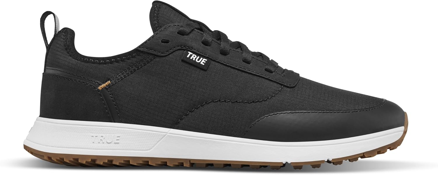 

Мужские гольф-туфли TRUE Linkswear All Day Ripstop V2 - комфортные, легкие, с прочным верхом из рипстопа, водоотталкивающие, черный