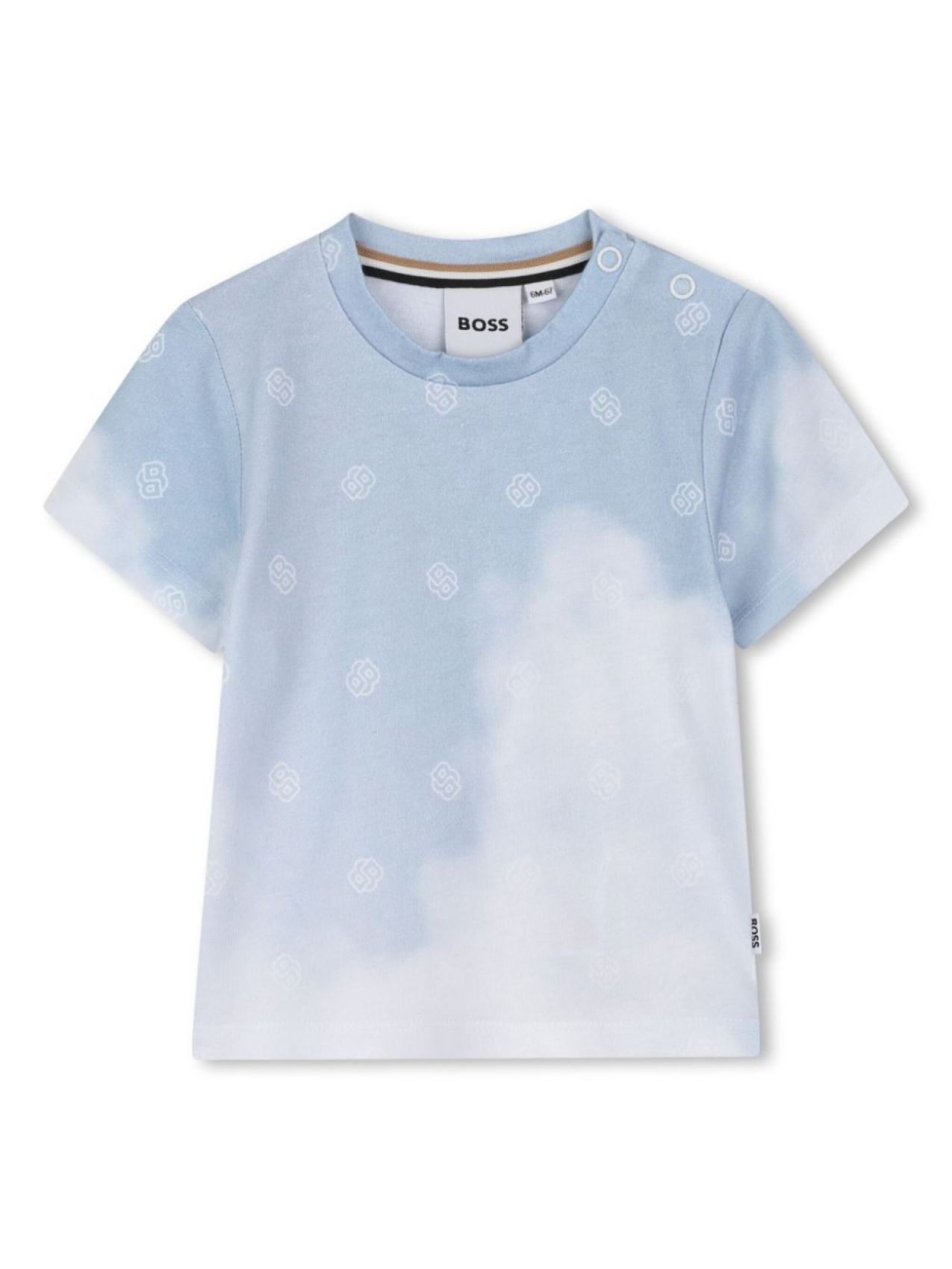 

BOSS Kidswear футболка с монограммой, синий