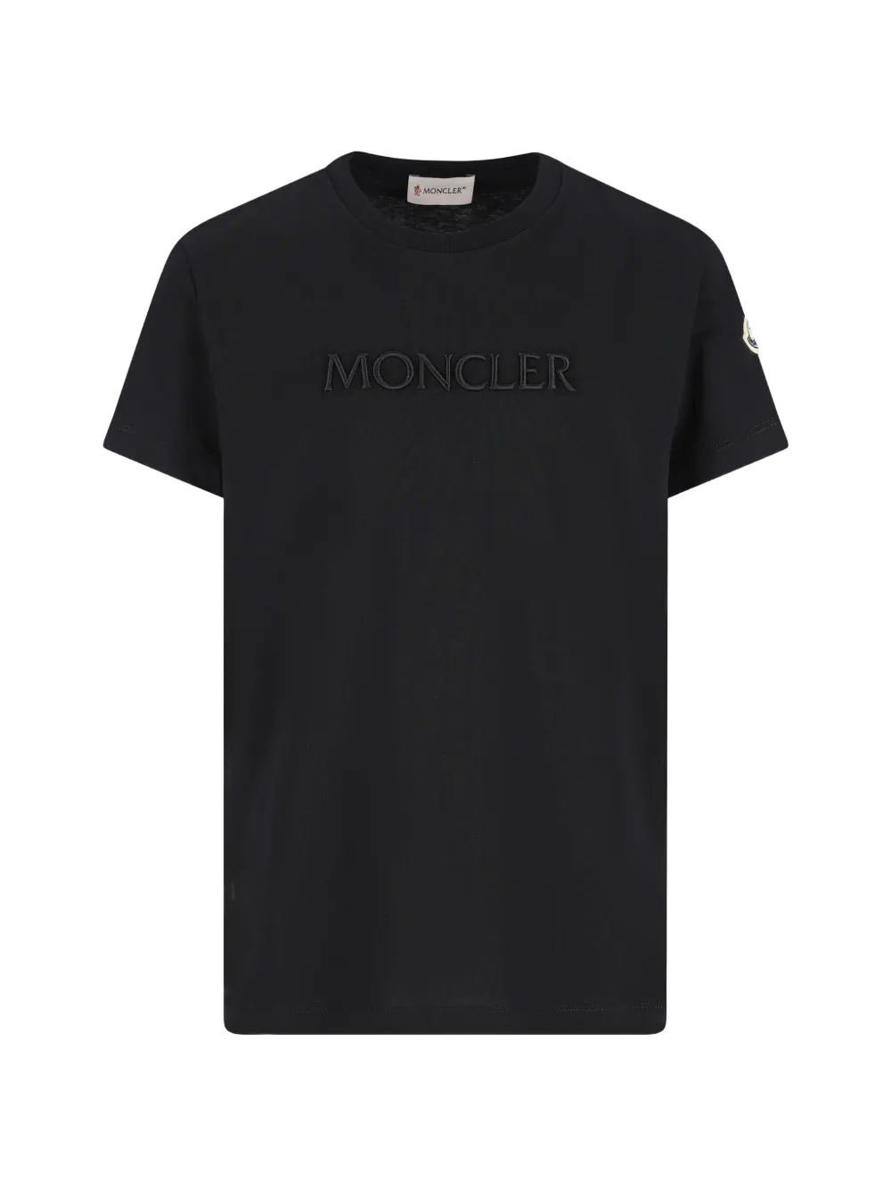 

Футболка с логотипом Moncler Enfant, черный