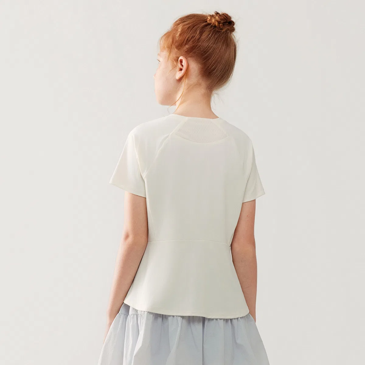 Футболка PERFORMANCE FPH с коротким рукавом Cloud White детская FILA KIDS — фото 4
