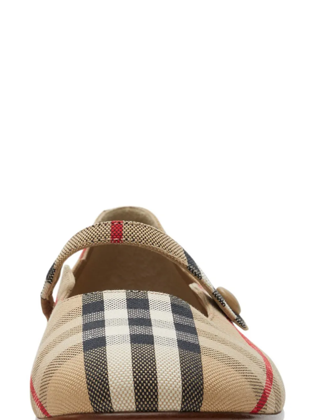 Клетчатые балетки Мэри Джейн BURBERRY KIDS, коричневый — фото 2
