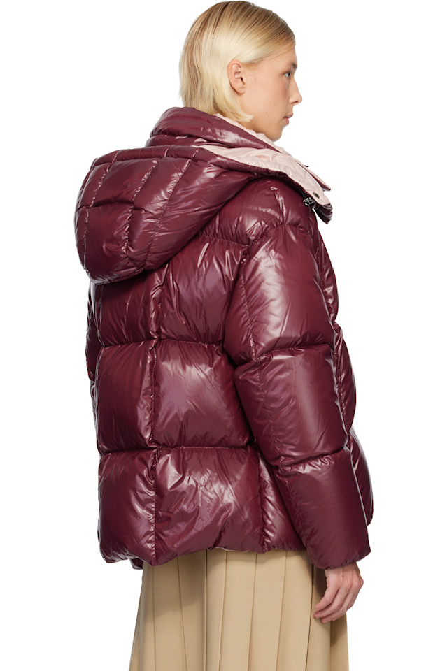 Moncler Розовая короткая пуховая куртка с капюшоном «Парана» — фото 3