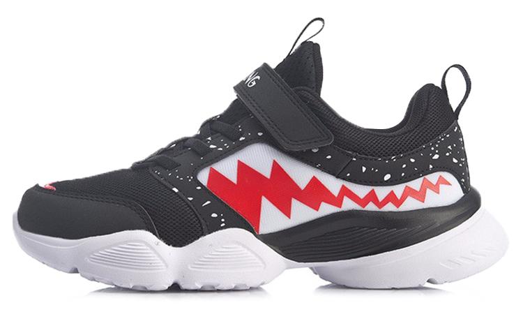 

LINING YOUNG Непромокаемые амортизирующие износостойкие низкие детские кроссовки Running Shoes черный белый красный для подростков