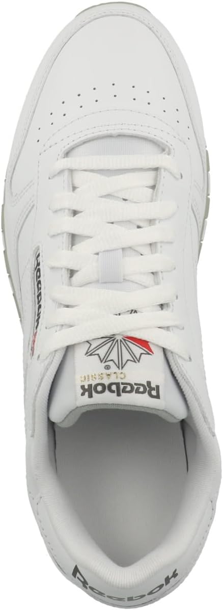 Мужские винтажные кроссовки Reebok Classic Leather 1983, белый/серый — фото 3