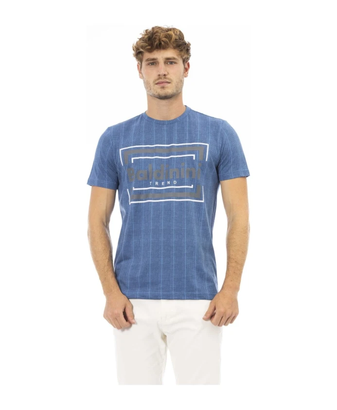 

Футболка с короткими рукавами и круглым вырезом Baldinini, синий