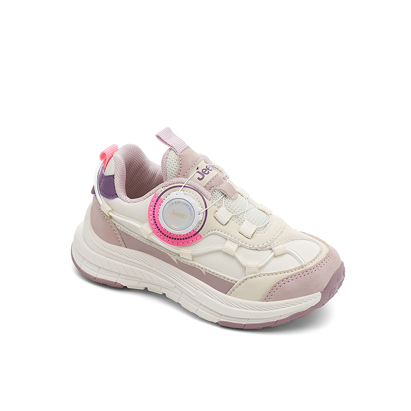 Jeep Беговые кроссовки Running Collection Lightweight Cushioning Slip Resistant Low top Pink White для детей — фото 3