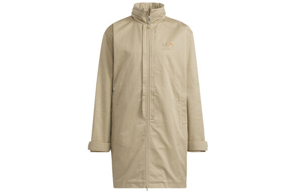 Куртка Men's adidas originals Mr Parka Detachable Contrasting Colors Vest Mid-Length Hooded logo Jacket Khaki, хаки — фото 2