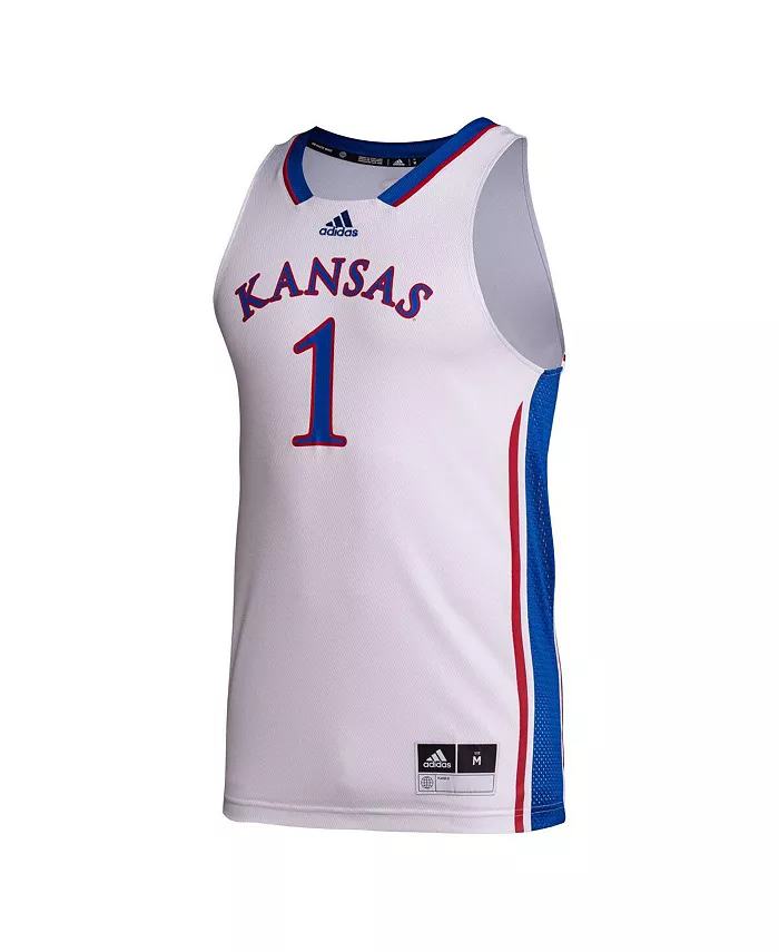 Мужская майка Swingman №1 команды Kansas Jayhawks adidas, мультиколор — фото 4