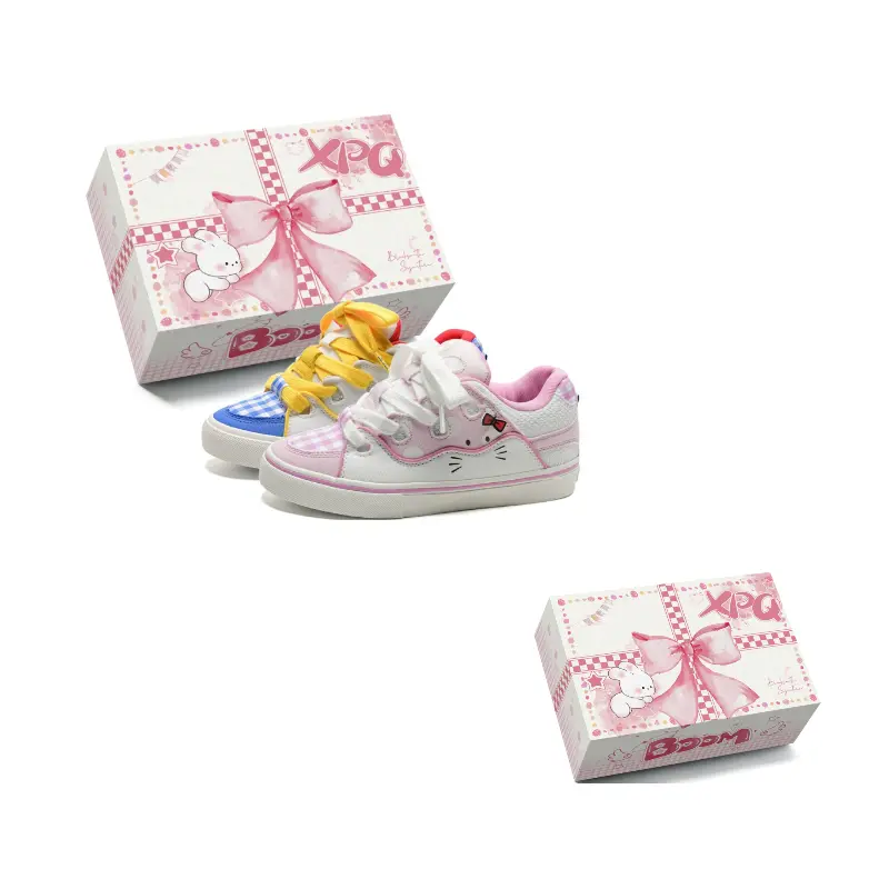 

XPQ Против скольжения и износостойкие балансировочные легкие увеличивающие рост низкие скейтерские кроссовки унисекс - розовый белый, белый синий желтый (непарные) усовершенствованные