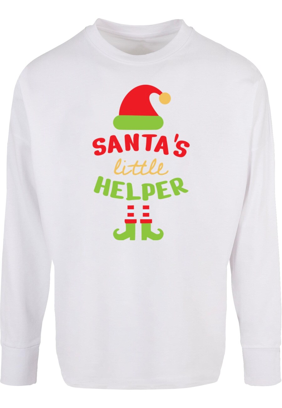 

Рубашка Merchcode Christmas Santa´s Little Helper, белый