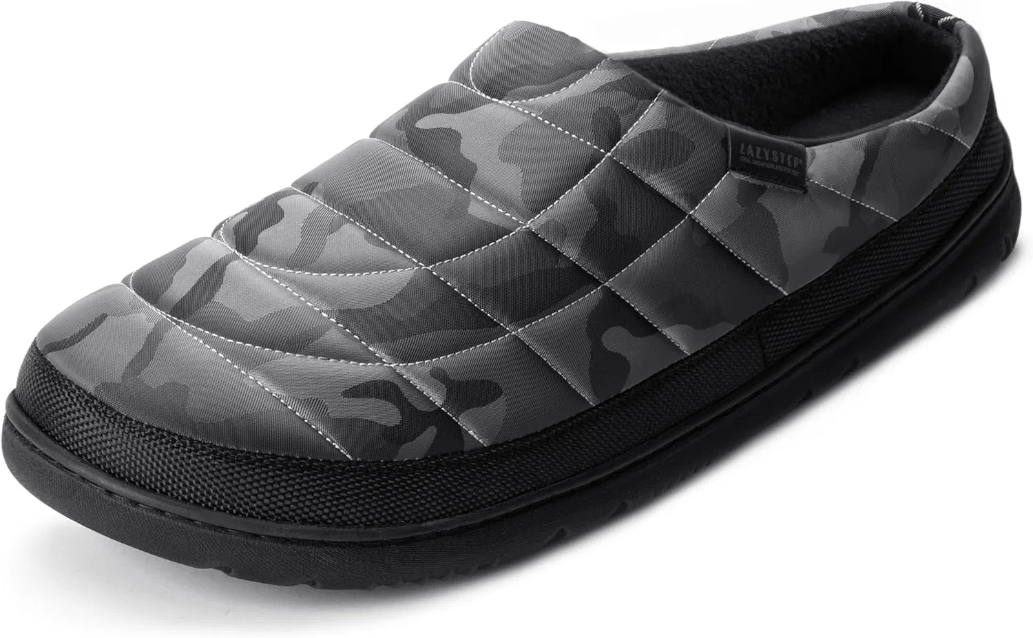 Тапочки мокасины LazyStep, камуфляж серый