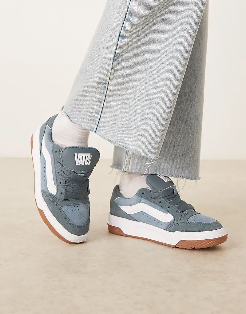 Замшевые кроссовки Vans Hylane Colour Theory, средне-синего цвета