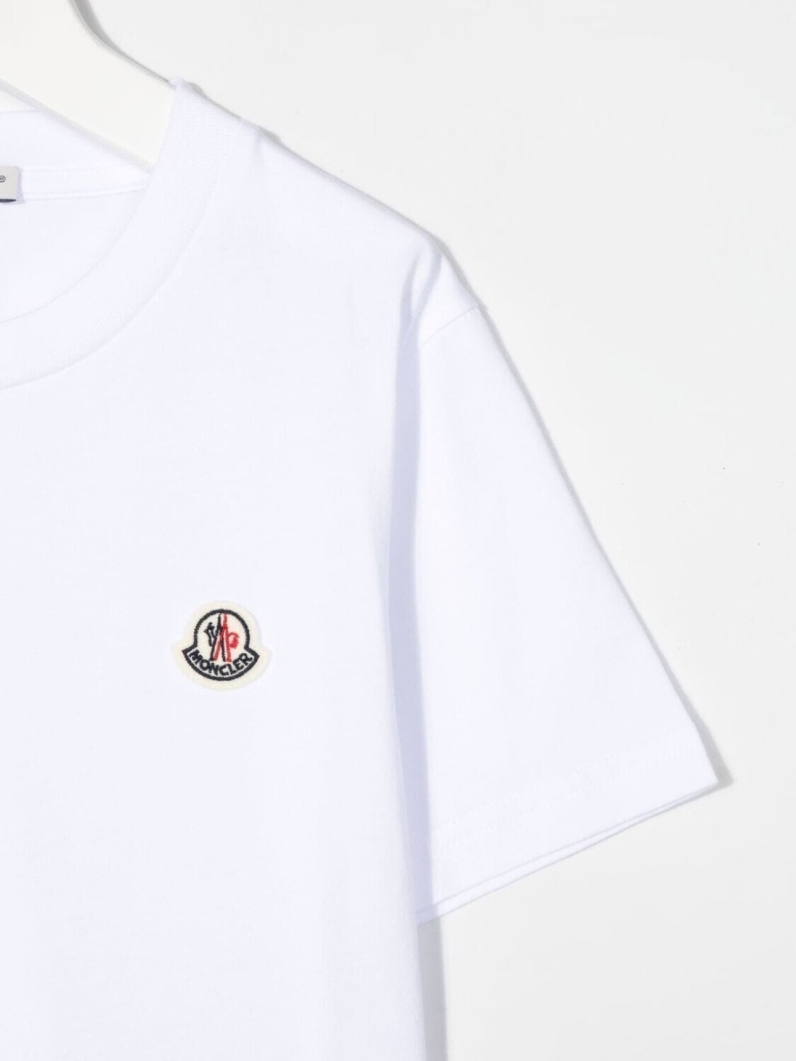Moncler Enfant футболка с нашивкой-логотипом, белый — фото 3