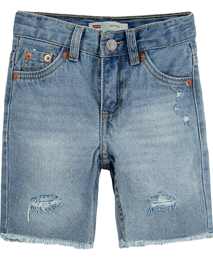 

Джинсовые шорты для мальчиков Toddler Unbasic 511 Levi's, синий