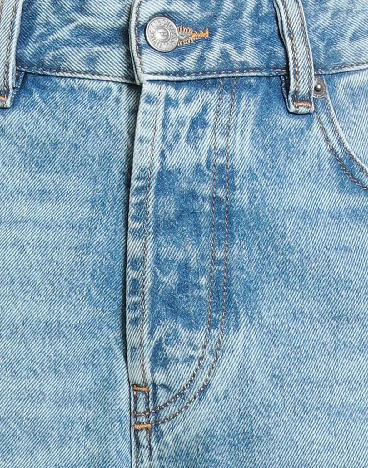 Джинсы wide-leg DIESEL синие — фото 4