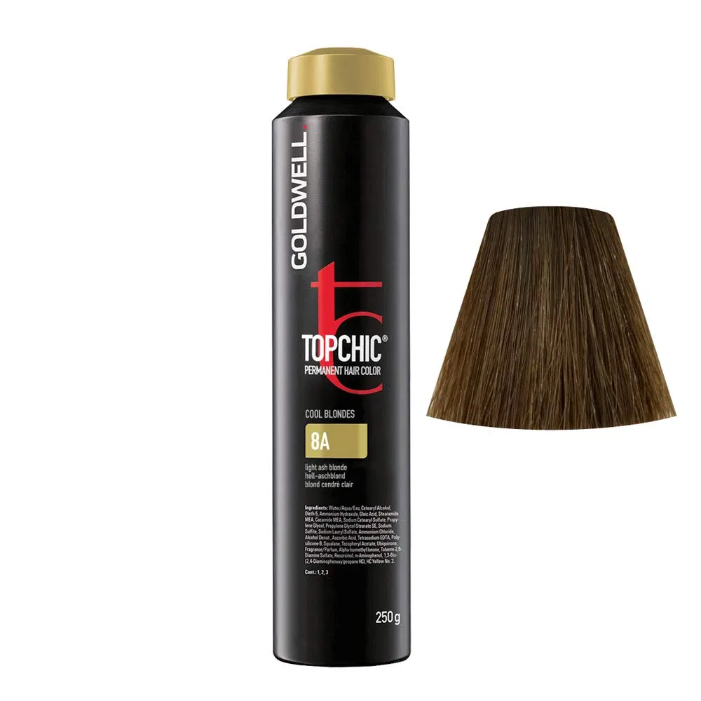 Краска для волос «Topchic Cool Blondes» 8A светлый пепельный блонд от Goldwell Goldwell