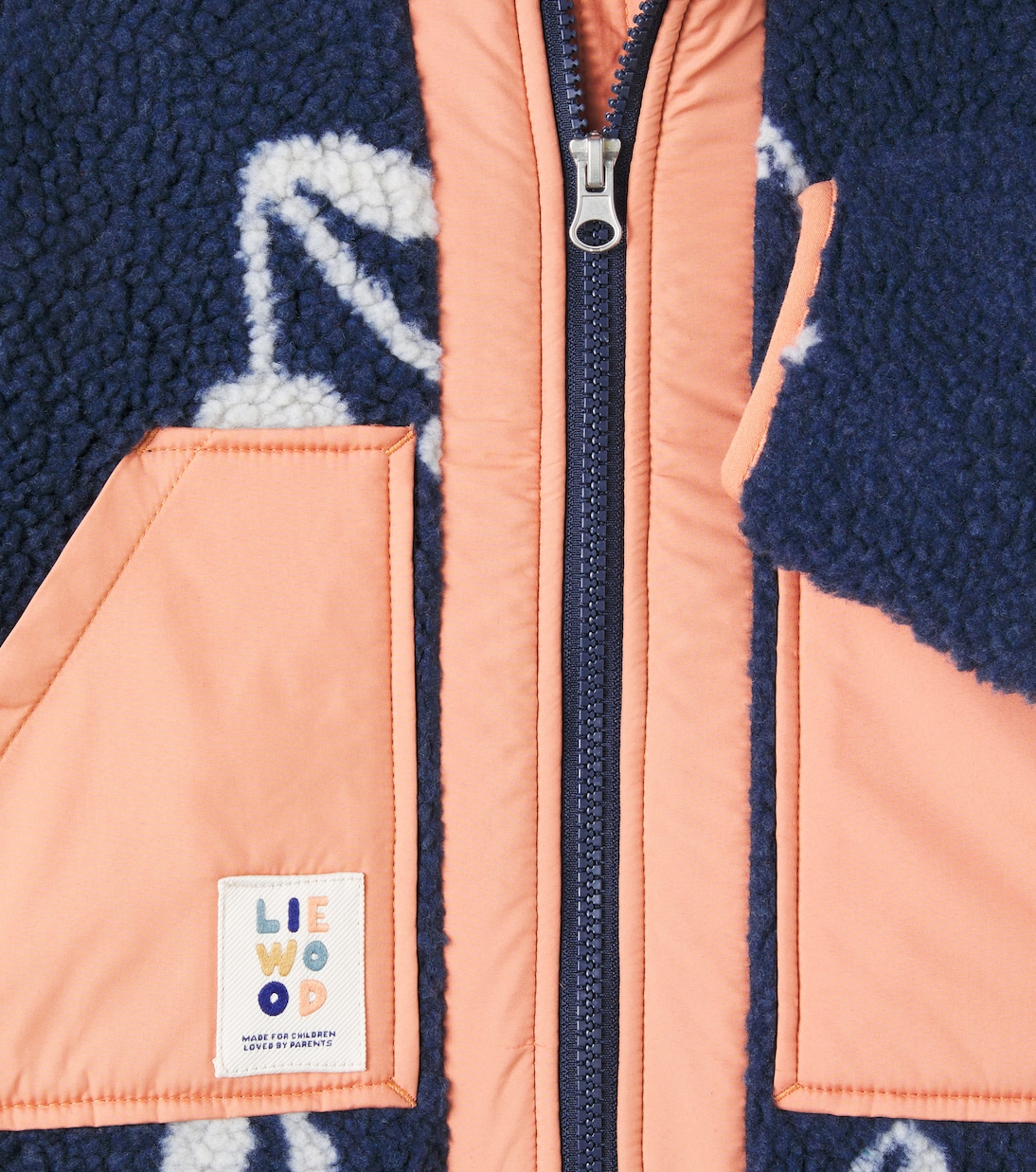 Курка Noam из искусственного меха Liewood, Cherry Blossom / Classic Navy — фото 3