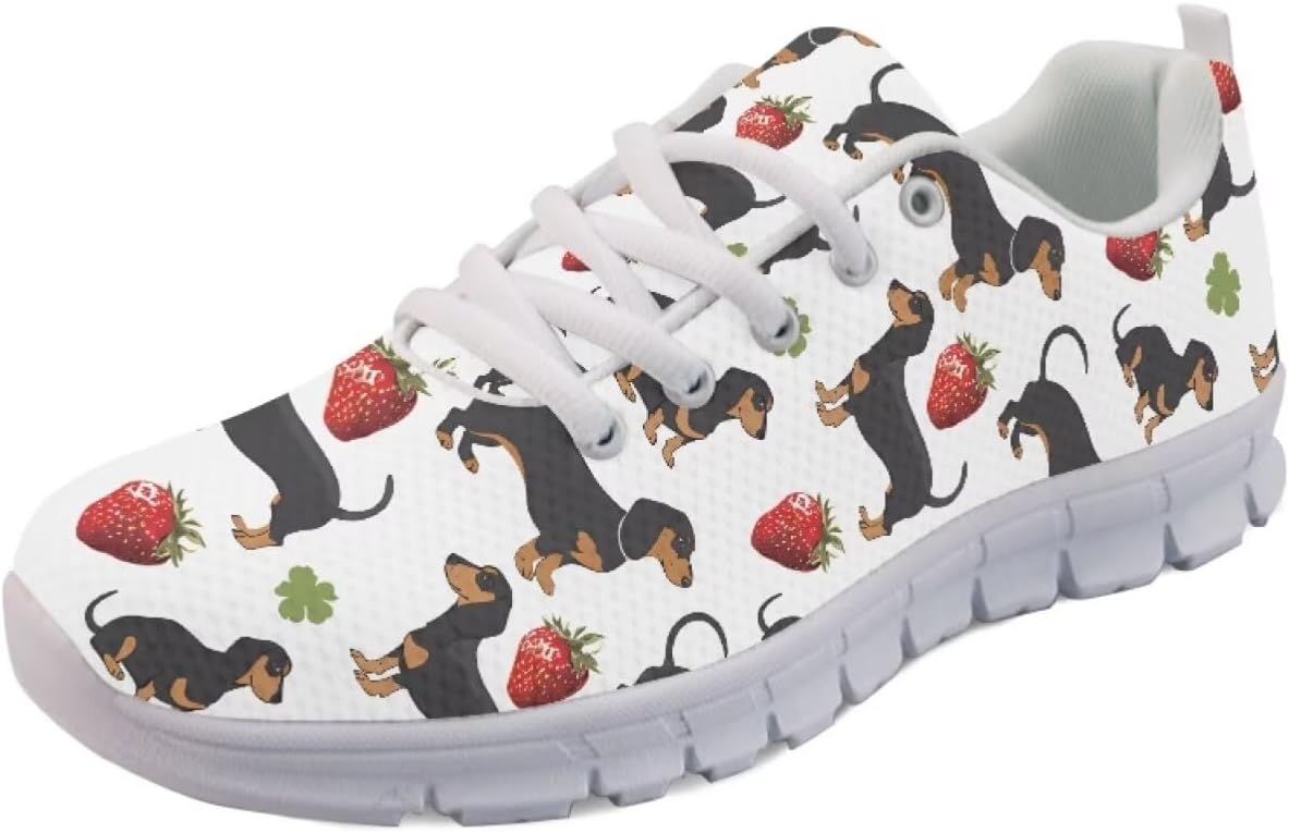 

Кроссовки Forchrinse Purple Bling Bling Galaxy с принтом космоса, унисекс, женские беговые, мужские легкие спортивные дышащие, Dachshund Strawberry