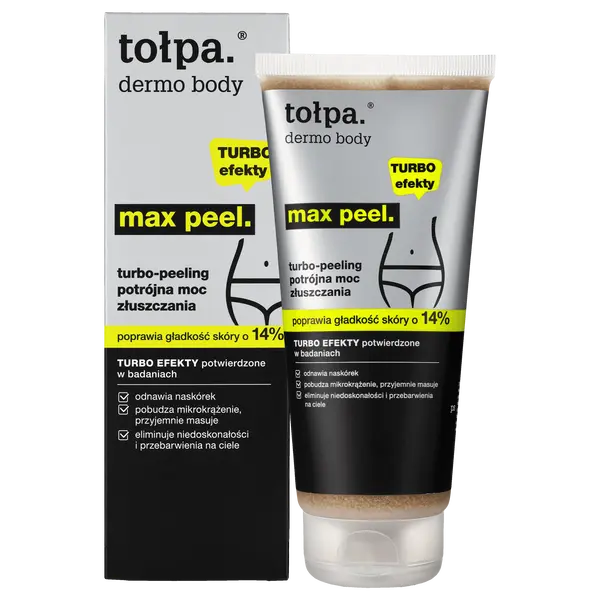 Пилинг Tołpa — Турбо- для тела, тройная сила отшелушивания, Dermo body max peel, 200 мл — фото 3