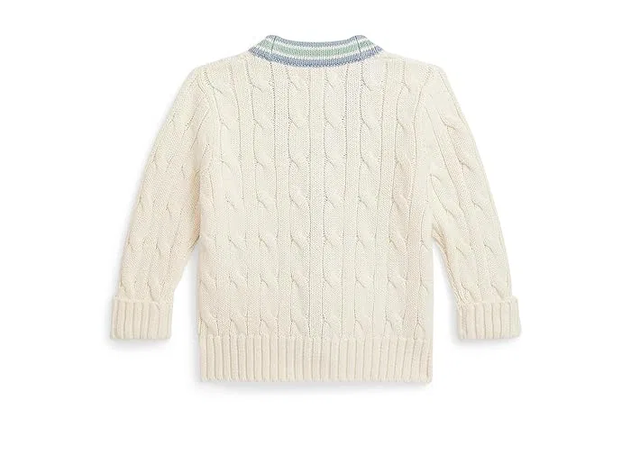 Свитер кардиган хлопковый Cricket Polo Ralph Lauren Kids, Cricket Cream/Multicolor — фото 2