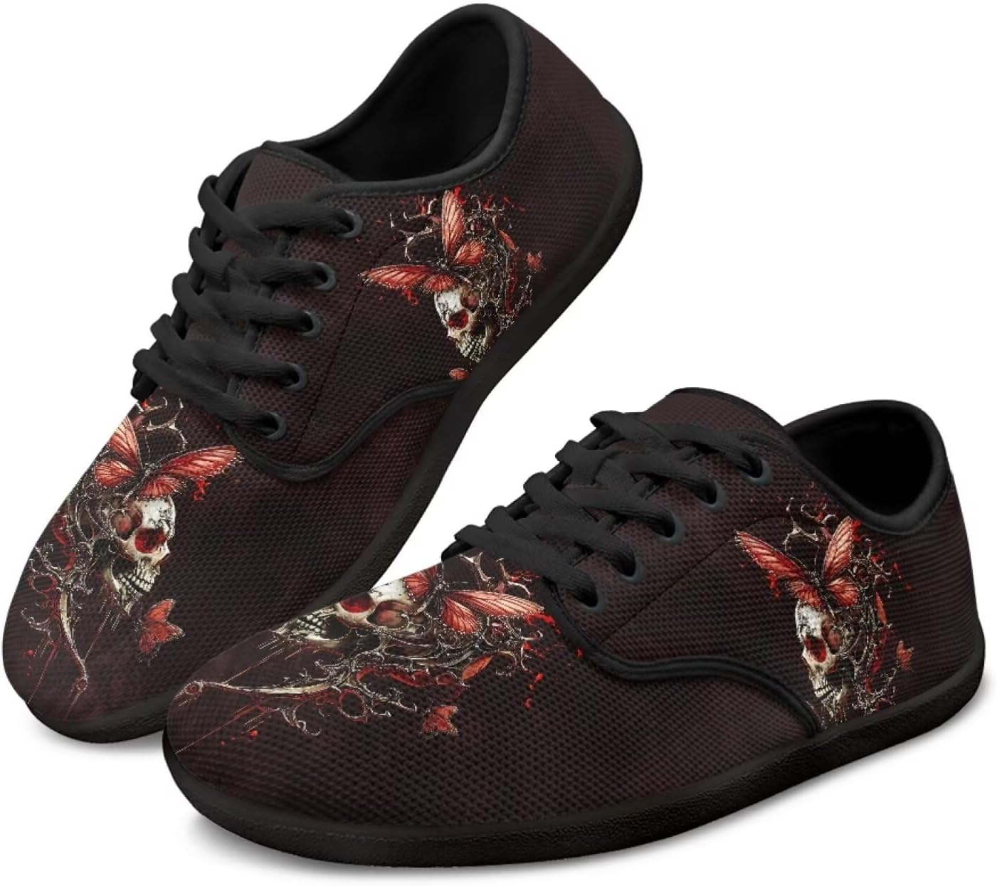 

Кроссовки Binienty для женщин и мужчин с широким носком, легкие, на шнуровке, красный