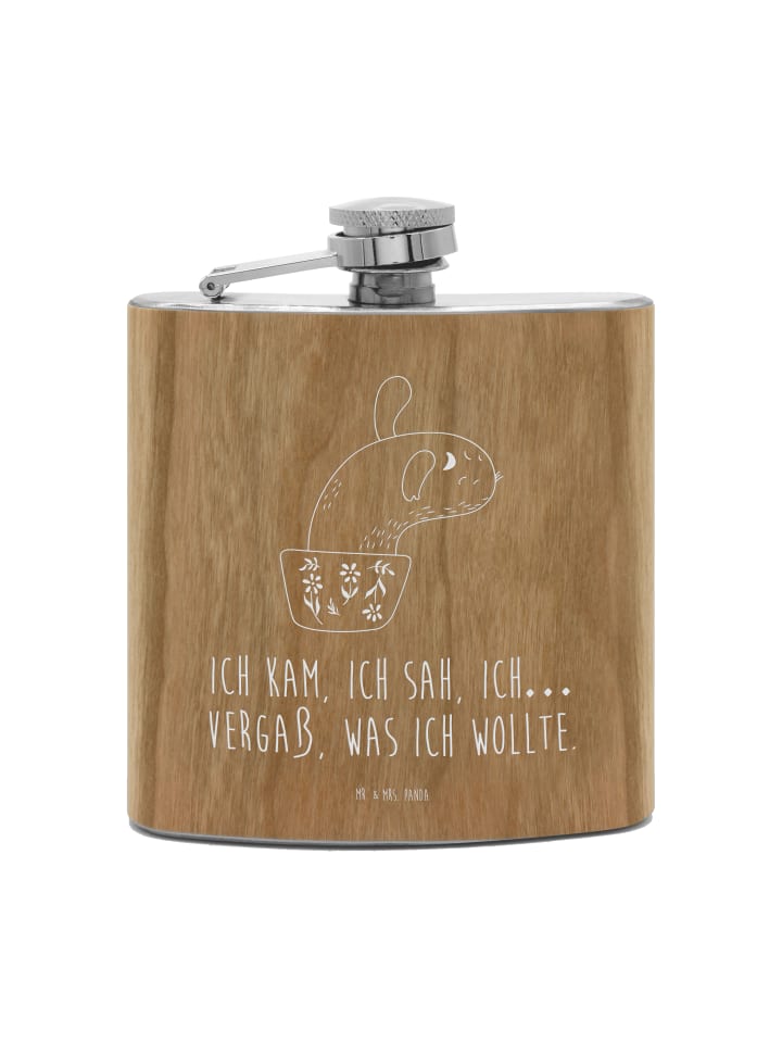 

Mr. & Mrs. Panda Фляжка Fahrradklingel Robbe Lachen ohne Spruch in Weiß