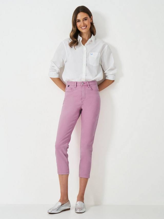 

Укороченные джинсы Crew Clothing, цвет Dark Pink