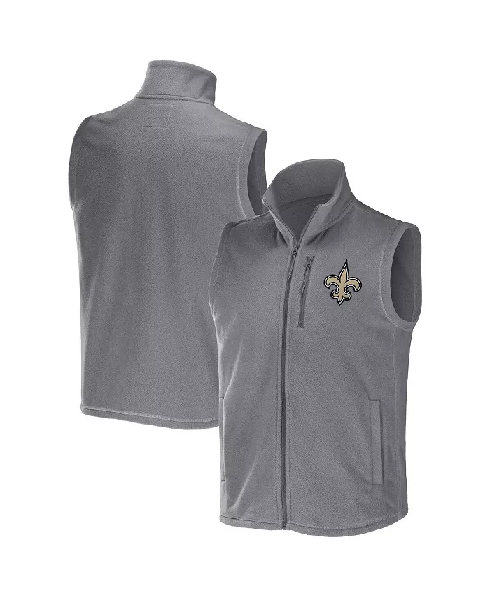 

Мужская коллекция NFL x Darius Rucker от Gray New Orleans Saints Polar Fleece жилет на молнии Fanatics