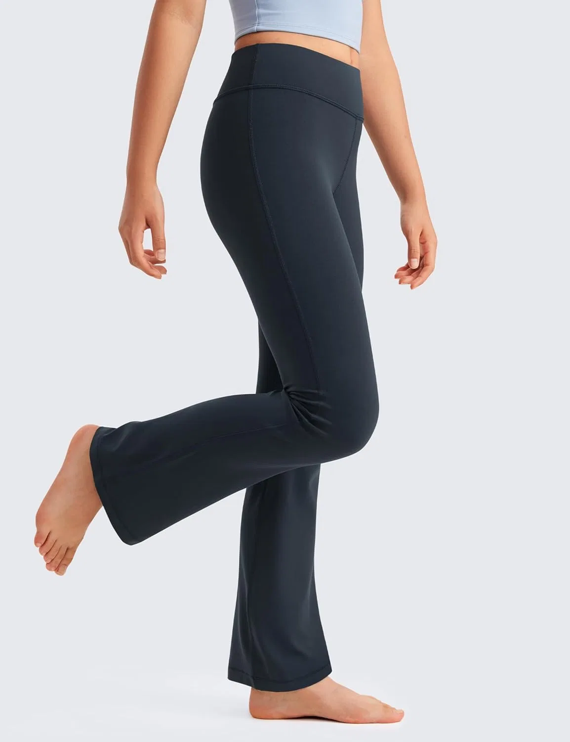 Леггинсы для девочек CRZ YOGA Butterluxe с высокой талией, flare, True Navy — фото 4