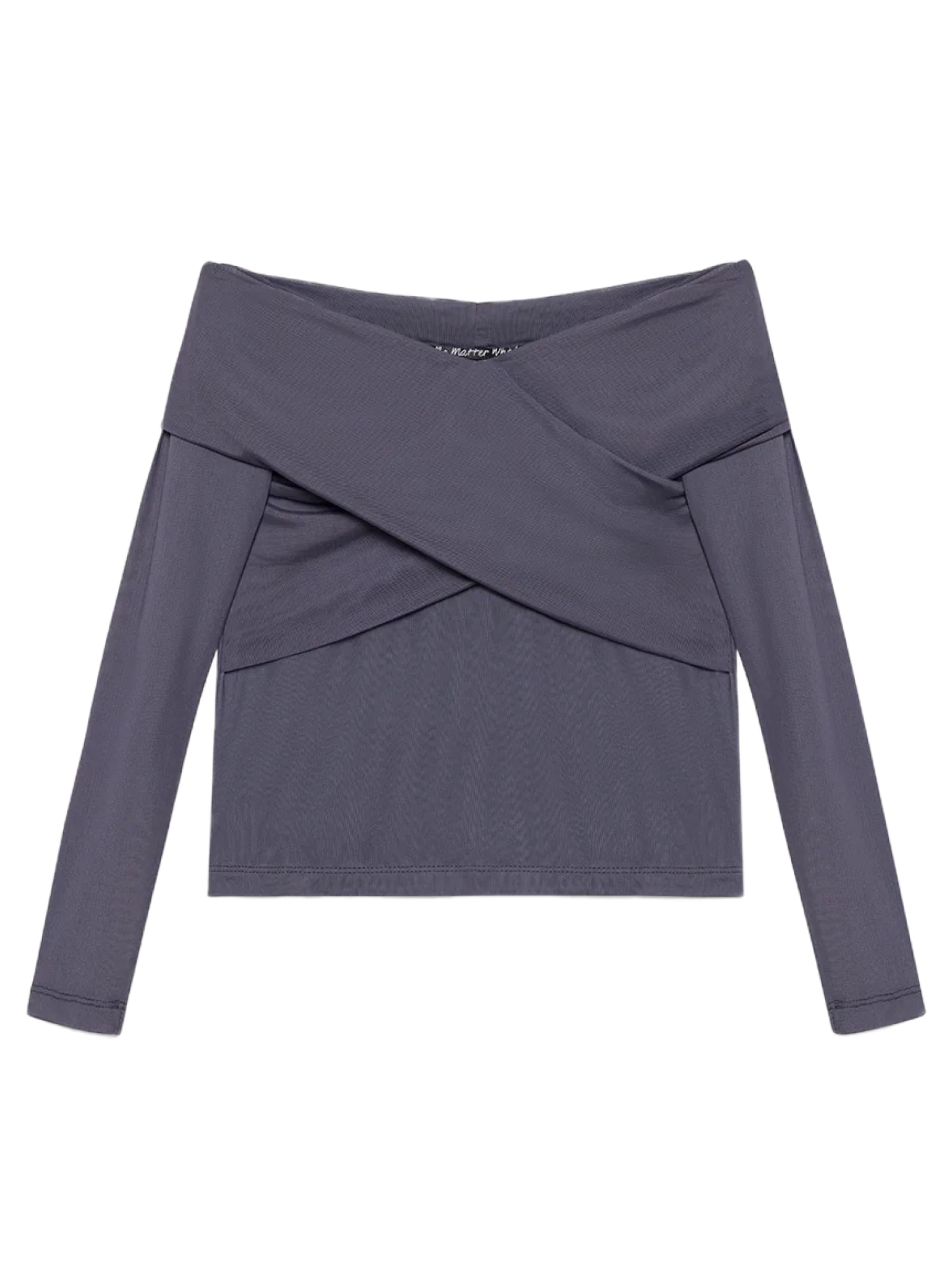 

No Matter What Лонгслив в цвете базальтовый серый