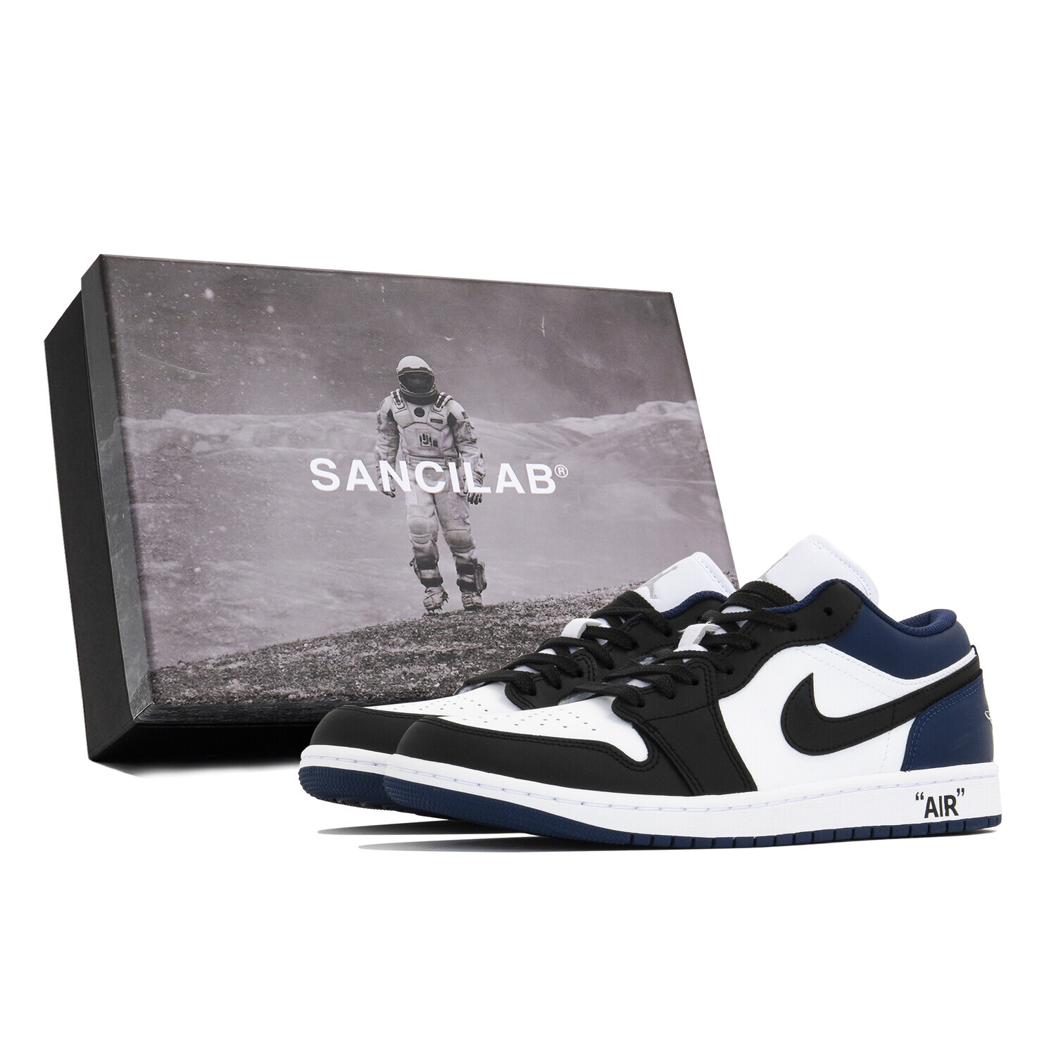 Кроссовки Air Jordan 1 Vintage Basketball Shoes Men Low-Top White