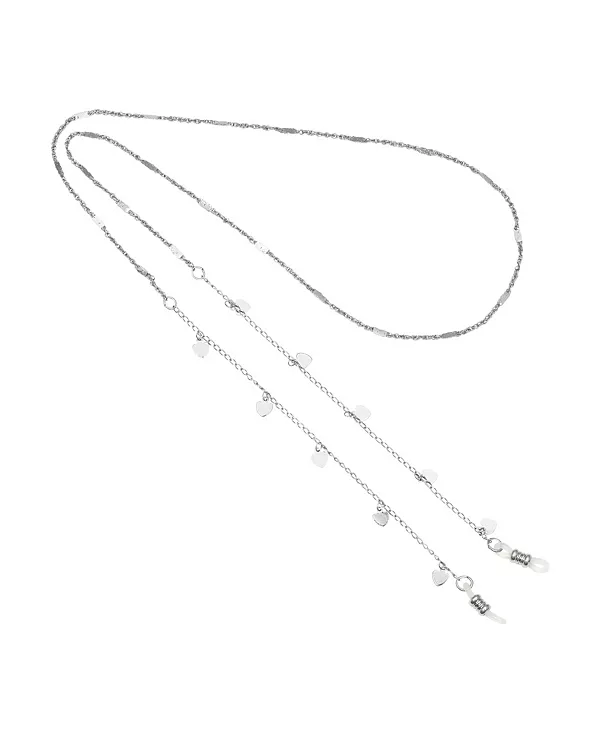 

Подставка для очков в форме сердца серебристого тона 2028, gray