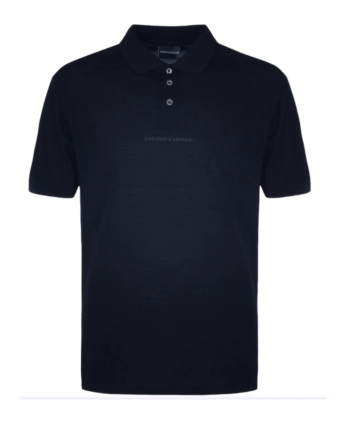 

Синяя рубашка поло 3r1f731jtkz0920 Emporio Armani, синий