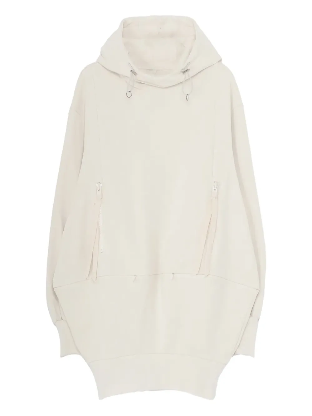 

Джемпер с капюшоном и кулиской Yohji Yamamoto, белый