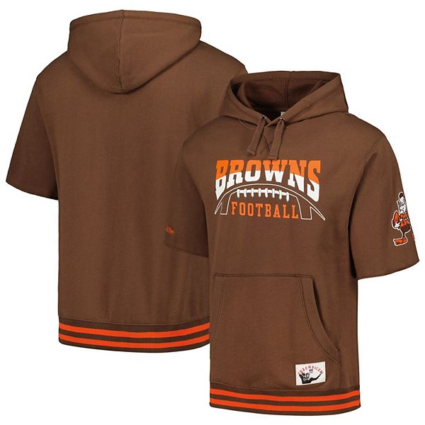 

Мужская коричневая толстовка Cleveland Browns с капюшоном Mitchell & Ness, Коричневый, Мужская коричневая толстовка Cleveland Browns с капюшоном Mitchell & Ness