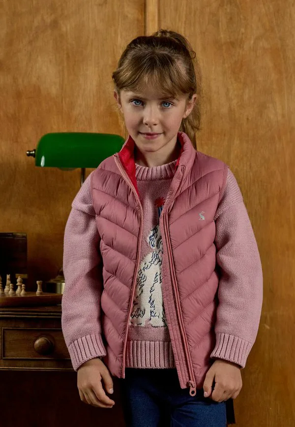 Водонепроницаемый жилет из крофтона стандартного кроя с подкладкой Joules, Pink