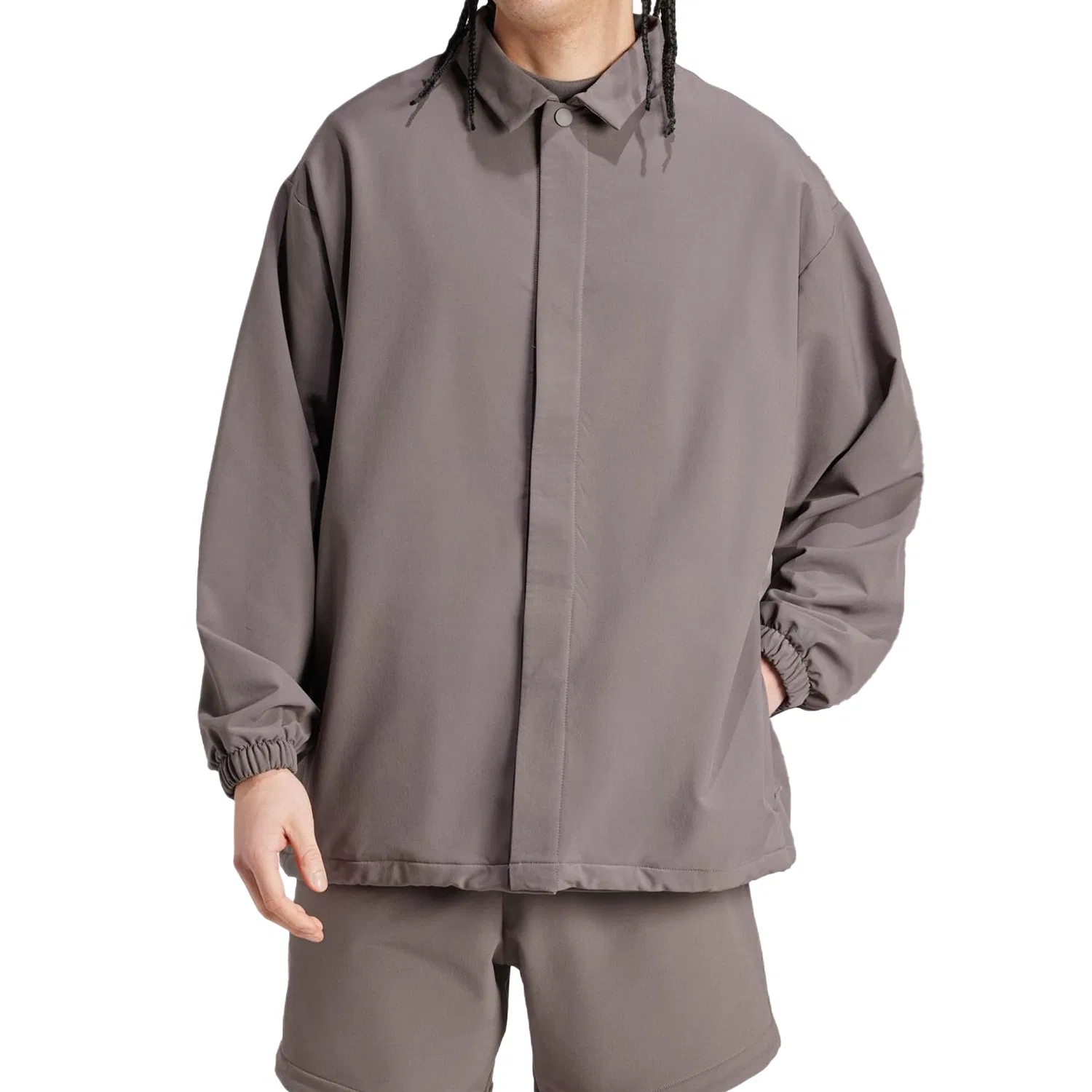 Куртка баскетбольная Adidas Charcoal Gray — фото 4